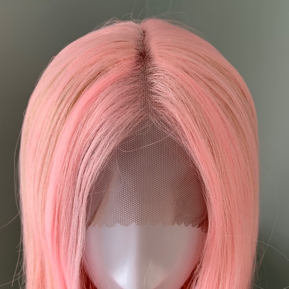 NEW Lace Front Baby Pink Synthetic Wig - Picture 3 of 3